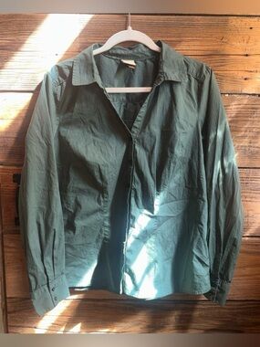 Sonoma Women’s Forest Green Lightweight Button-Up Jacket